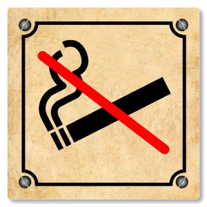 Zákaz kouření, 148x148mm, pergamen, Kansas